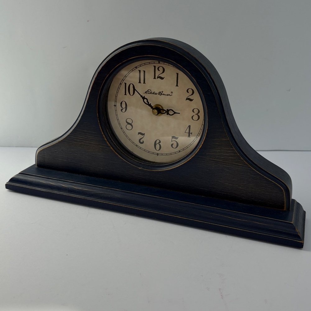 EDDIE BAUER Blue Mantel Clock